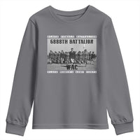 6888th Battalion Youth Sweatshirt Black Female Battalion WAC Women's Army Corps Black History Month