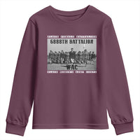 6888th Battalion Youth Sweatshirt Black Female Battalion WAC Women's Army Corps Black History Month
