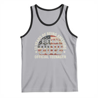 13th Birthday Tank Top Vintage 2012 Official Teenager 13 Years Of Being Awesome American Flag