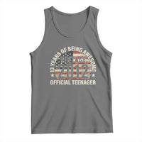13th Birthday Tank Top Vintage 2012 Official Teenager 13 Years Of Being Awesome American Flag