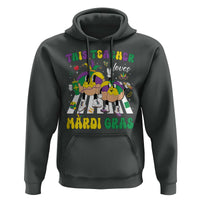 Funny This Teacher Loves Mardi Gras Hoodie King Cake Jester Hat