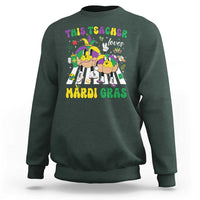 Funny This Teacher Loves Mardi Gras Sweatshirt King Cake Jester Hat