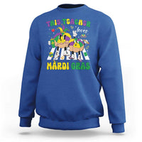 Funny This Teacher Loves Mardi Gras Sweatshirt King Cake Jester Hat