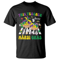 Funny This Teacher Loves Mardi Gras T Shirt King Cake Jester Hat