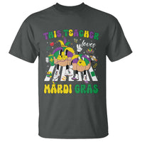 Funny This Teacher Loves Mardi Gras T Shirt King Cake Jester Hat