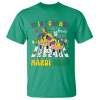 Funny This Teacher Loves Mardi Gras T Shirt King Cake Jester Hat