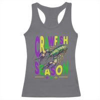 Funny Cajun Crawfish Boil Mardi Gras Racerback Tank Top Crawfish Season Fleur De Lis