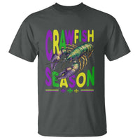 Funny Cajun Crawfish Boil Mardi Gras T Shirt Crawfish Season Fleur De Lis