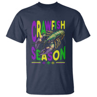 Funny Cajun Crawfish Boil Mardi Gras T Shirt Crawfish Season Fleur De Lis