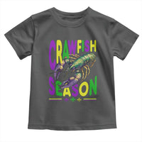 Funny Cajun Crawfish Boil Mardi Gras Toddler T Shirt Crawfish Season Fleur De Lis