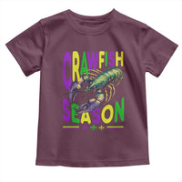 Funny Cajun Crawfish Boil Mardi Gras Toddler T Shirt Crawfish Season Fleur De Lis