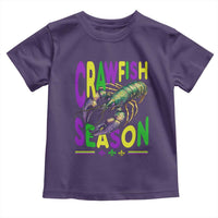Funny Cajun Crawfish Boil Mardi Gras Toddler T Shirt Crawfish Season Fleur De Lis