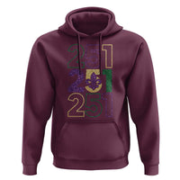 Funny Mobile Mardi Gras 251 Hoodie Glitter Print Area Code