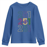 Funny Mobile Mardi Gras 251 Youth Sweatshirt Glitter Print Area Code