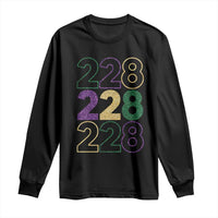 Funny The Coast Mardi Gras 228 Long Sleeve Shirt Glitter Print Area Code
