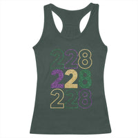 Funny The Coast Mardi Gras 228 Racerback Tank Top Glitter Print Area Code