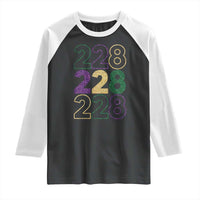 Funny The Coast Mardi Gras 228 Raglan Shirt Glitter Print Area Code