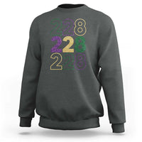 Funny The Coast Mardi Gras 228 Sweatshirt Glitter Print Area Code