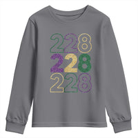 Funny The Coast Mardi Gras 228 Youth Sweatshirt Glitter Print Area Code