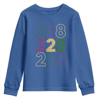 Funny The Coast Mardi Gras 228 Youth Sweatshirt Glitter Print Area Code