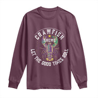 Crawfish Krewe Let The Good Times Roll Long Sleeve Shirt Funny Mardi Gras - Wonder Print Shop
