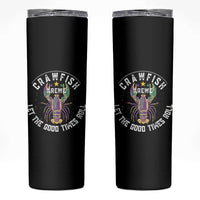 Crawfish Krewe Let The Good Times Roll Skinny Tumbler Funny Mardi Gras - Wonder Print Shop
