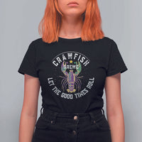 Crawfish Krewe Let The Good Times Roll T Shirt For Women Funny Mardi Gras - Wonder Print Shop