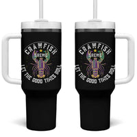 Crawfish Krewe Let The Good Times Roll Tumbler With Handle Funny Mardi Gras - Wonder Print Shop