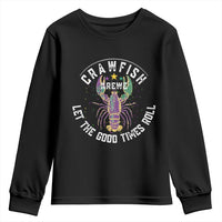 Crawfish Krewe Let The Good Times Roll Youth Sweatshirt Funny Mardi Gras - Wonder Print Shop