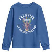 Crawfish Krewe Let The Good Times Roll Youth Sweatshirt Funny Mardi Gras - Wonder Print Shop