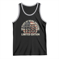 60th Birthday Tank Top Vintage 1966 Limited Edition 60 Years Of Being Awesome American Flag - Wonder Print Shop