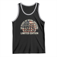 50th Birthday Tank Top Vintage 1975 Limited Edition 50 Years Of Being Awesome American Flag - Wonder Print Shop