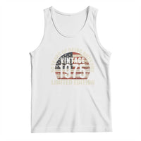 50th Birthday Tank Top Vintage 1975 Limited Edition 50 Years Of Being Awesome American Flag - Wonder Print Shop
