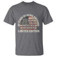 60th Birthday T Shirt Vintage 1965 Limited Edition 60 Years Of Being Awesome American Flag - Wonder Print Shop