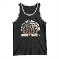 60th Birthday Tank Top Vintage 1965 Limited Edition 60 Years Of Being Awesome American Flag - Wonder Print Shop