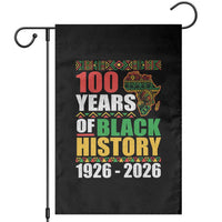 100 Years Of Black History 1926 2026 Centennial Garden Flag Africa Map