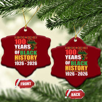 100 Years Of Black History 1926 2026 Centennial Ceramic Ornament Africa Map