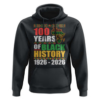 100 Years Of Black History 1926 2026 Centennial Hoodie Africa Map