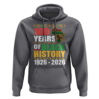 100 Years Of Black History 1926 2026 Centennial Hoodie Africa Map