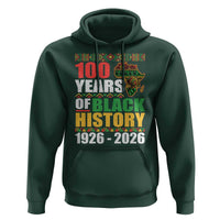 100 Years Of Black History 1926 2026 Centennial Hoodie Africa Map