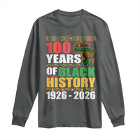 100 Years Of Black History 1926 2026 Centennial Long Sleeve Shirt Africa Map