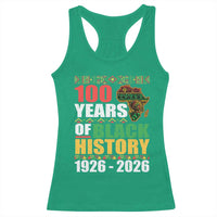100 Years Of Black History 1926 2026 Centennial Racerback Tank Top Africa Map