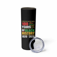 100 Years Of Black History 1926 2026 Centennial Skinny Tumbler Africa Map