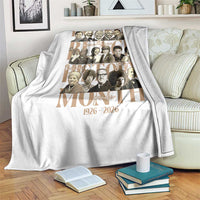 100 Years Of Black History Month Throw Blanket African American Historical Figures