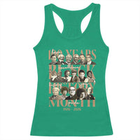 100 Years Of Black History Month Racerback Tank Top African American Historical Figures