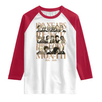100 Years Of Black History Month Raglan Shirt African American Historical Figures