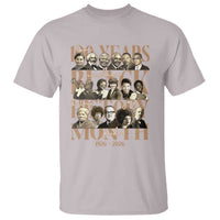 100 Years Of Black History Month T Shirt African American Historical Figures