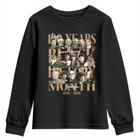 100 Years Of Black History Month Youth Sweatshirt African American Historical Figures