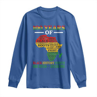 100 Years Of Black History Month Long Sleeve Shirt Centennial Of Black Culture