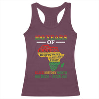 100 Years Of Black History Month Racerback Tank Top Centennial Of Black Culture